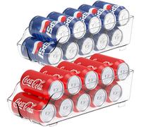 Organiseur de canettes de soda Simple Houseware pour garde-manger/r frig rateur, lot de 2 transparents