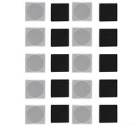 Organiseur de capsules de pièces de monnaie avec 20 étuis carrés transparents et inserts en mousse, récipients en plastique résistant aux rayures pour collecter et protéger les pièces de monnaie (C)