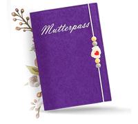 Organiseur de carnet de maternité en feutre - Étui de protection en feutre - Pour carnet de vaccination - Pour carnet de maternité - Cadeau pour femme enceinte - Cadeau pour les femmes enceintes