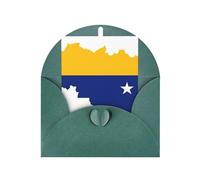 Organiseur de cartes de vœux avec drapeau du Venezuela - Vierge à l'intérieur - Cartes d'anniversaire - Carte d'invitation