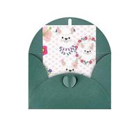 Organiseur de cartes de vœux Motif lama alpaga avec intérieur vierge