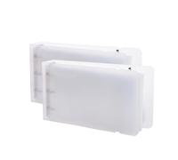 Organiseur de Cartes d'index 7,6 x 12,7 cm avec Pochettes en Plastique, Petit Dossier organisé pour Recettes, Cartes mémoires, Porte-Cartes Portables (2 pièces, Transparent)