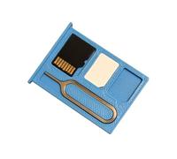Organiseur de cartes mémoire - Stockage numérique sécurisé, support, bouclier de protection antichoc, fichiers multimédia précieux, kit d'accessoires électroniques, petit portefeuille gris carbone
