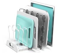 Organiseur de casseroles r glable 7 compartiments Simple Houseware Blanc