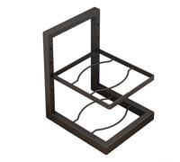 Organiseur de casseroles sous armoire, 2/3/4 étages en acier inoxydable, support de rangement robuste pour casseroles de cuisine (A)