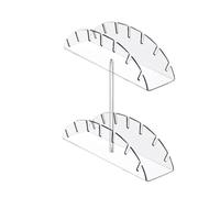 Organiseur de chapeaux en acrylique double couche pour casquettes de baseball, présentoir transparent et support de rangement pour placard ou chambre à coucher