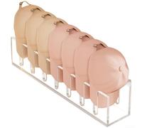 Organiseur de chapeaux en acrylique, présentoir compact multicouche avec 7 sections pour ranger soigneusement les chapeaux de baseball et d'hiver (1 pièce)