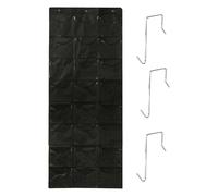 Organiseur de chapeaux pour chapeaux de baseball, support de porte 24 poches, support mural, porte-gobelets visibles, collection de chapeaux de baseball, poche profonde pour homme, femme, 24,5 x 21 x