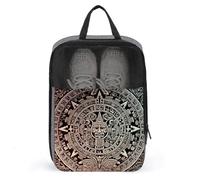 Organiseur de chaussures avec poignée - Sac de rangement portable pour chaussures de voyage - Calendrier maya - Sacs à chaussures imprimés pour hommes et femmes - Style - Taille unique, Style