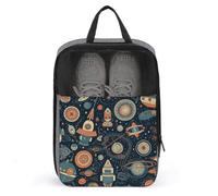 Organiseur de chaussures avec poignée - Sacs de voyage - Motif imprimé sur le thème de l'espace - Sacs à chaussures pour voyage et usage quotidien - Style - Taille unique, Style :, Taille unique, Sacs