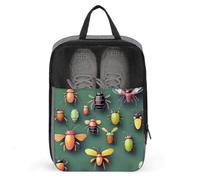 Organiseur de chaussures avec poignée - Sacs de voyage portables - Sac de rangement de chaussures de voyage - Atlas des insectes - Sacs à chaussures imprimés pour homme et femme - Style - Taille