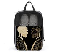 Organiseur de chaussures avec poignée - Sacs de voyage squelettes avec différents visages imprimés - Pour voyage et usage quotidien - Style - Taille unique, Style :, Taille unique, Sacs à chaussures