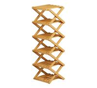 Organiseur de chaussures d'entrée - Étagère pliable à 6 couches, sans assemblage, présentoir à chaussures multifonction | Support à chaussures pour bottes, baskets, pantoufles, talons hauts, placard