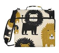 Organiseur de classeur à 3 anneaux 3,8 cm style Oliver Jeffers Lion Vanille