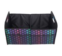 Organiseur de coffre de voiture - Boîte pliable pour courses | Organisateur de chargement de voiture avec motif pattes de chien, pour famille, pique-nique, plage, courses et déplacements quotidiens