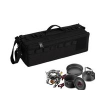 Organiseur de coffre de voiture - Organiseur de batterie de cuisine de camping | Organiseur de coffre résistant à l'usure | Sac de rangement avec bandoulière | Organisateurs de voiture multifonction