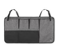 Organiseur de coffre de voiture pour panneau arrière, noir/gris