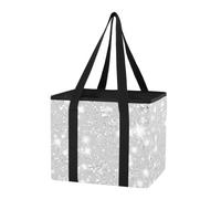 Organiseur de coffre de voiture réutilisable et robuste, sac fourre-tout léger et pliable avec fond renforcé pour le camping, les courses au supermarché, 1 paquet