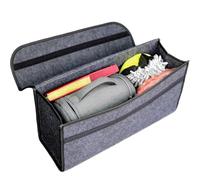 Organiseur de coffre de voiture - Sac de rangement pliable - En feutre de laine antidérapant durable - 50 x 24 x 15 cm