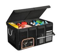 Organiseur de coffre de voiture SUV | Boîte de rangement pliable et portable de grande capacité | Boîte de rangement de voiture | Pour voyage, camping, pique-nique, voyage en famille, collation