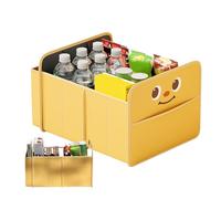 Organiseur de coffre pliable motif dessin animé pour le coffre | Support pour siège arrière de voiture pour camping, courses alimentaires, voyages, voyage, golf, travail, collation, femme