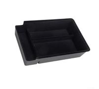 Organiseur de console centrale floqué pour XPeng G6 2023-2025, boîte de rangement pour accoudoir avec compartiments, plateau intérieur noir pour accessoires de lunettes de soleil et petits objets