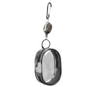 Organiseur de cordon de voyage, petit sac de rangement | Sac de rangement portable pour cordon, chargeur, écouteurs, Noir, round, Unisexe