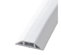 Organiseur de Cordons Souples/goulotte câbles Extra Large 50 mm, découpable, kit Gestion Murale intérieure Auto-adhésive(C,1500Cm (49Ft))