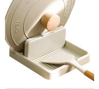 Organiseur de couvercle à charnière - Support de couvercle en polypropylène - Organiseur de cuillère, spatule, pince, fourchette, système de rangement pour armoire de cuisine, maison, garde-manger