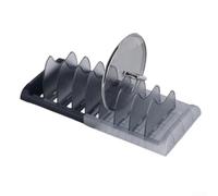 Organiseur de couvercle extensible blanc pour armoires de cuisine - Support de rangement réglable pouvant contenir des couvercles de poêle jusqu'à 58 cm - Solution d'économie d'espace - Installation