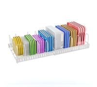 Organiseur de couvercle extensible pour nourriture, grande capacité réglable 10 séparateurs, couvercle amovible pour armoires, placards, étagères de garde-manger pour garder la cuisine bien rangée