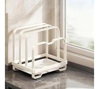 Organiseur de cuisine compact adapté pour les planches à découper, les plaques de cuisson et les couvercles de casseroles, conçu pour garder votre cuisine bien rangée tout en offrant un accès facile