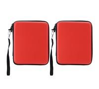 Organiseur de disques avec fonction SOS, étui CD/DVD en cuir véritable, support en EVA de qualité supérieure, système d'annonce vocale,