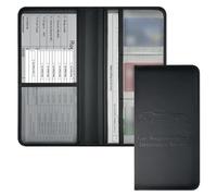 Organiseur de documents en cuir imperméable pour voiture - 13 x 24 cm - Pour cartes d'assurance - En polyuréthane
