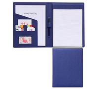 organiseur de documents folio, classeur en cuir, A4 Padfolio Portfolio Case Classeur Organisateur Dossier D'affaires avec Dossier En Cuir Bloc-Notes Portefeuille En Cuir Dossier De Conférence for Homm