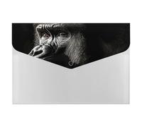 Organiseur de documents Gorilla Accordéon pour adulte - 6 poches - Dossier extensible avec étiquettes, dossiers de documents de voyage - Enveloppes en plastique avec fermeture à pression - 33 x 23 cm