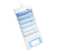 Organiseur de documents pliable à 6 poches - Support mural - Haute capacité - Extensible - Pour économiser de l'espace