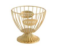 Organiseur de dosettes de café, support de capsules de café, accessoires de bar, panier de rangement en fil métallique de grande capacité pour cuisine et bureau