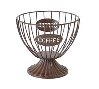 Organiseur de dosettes de café, support de capsules de café, accessoires de bar, panier de rangement en fil métallique de grande capacité pour cuisine et bureau
