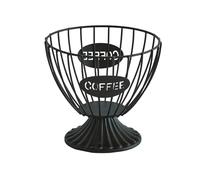 Organiseur de dosettes de café, support de capsules de café, accessoires de bar, panier de rangement en fil métallique de grande capacité pour cuisine et bureau