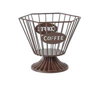 Organiseur de dosettes de café, support de capsules de café, accessoires de bar, panier de rangement en fil métallique de grande capacité pour cuisine et bureau