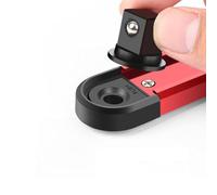 Organiseur de douilles magnétique pivotant à 360 degrés avec rail en aluminium et support de clip en nylon pour douilles d'entraînement 1/4 3/8 1/2", rangement d'outils de 41,6 cm (6,35 mm)