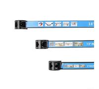 Organiseur de douilles magnétique robuste pour matériel automobile et outils en métal avec aimant puissant pour rangement d'atelier (45,7 cm)