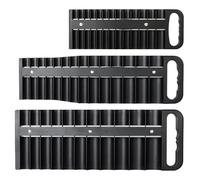 Organiseur de douilles magnétique, support de douille, organisateur d'outils portable, organisateur de douilles, organisateur d'outils magnétiques pour garage, ensemble de 3 organiseurs de douilles