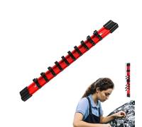 Organiseur de douilles - Organisateur d'outils pour support de douilles, support de douilles réglable antidérapant | Support de solution de rangement d'outils robuste pour atelier, garage, gestion de