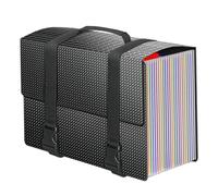 Organiseur de fichiers en accordéon avec poignée, dossier extensible à 25 poches, organiseur de documents au format lettre avec onglets A-Z pour le bureau, la maison, l'école, l'accordéon