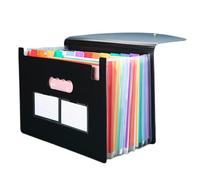 Organiseur de fichiers, intercalaires, Classeur accordéon A4 avec 13/25 pochettes, boîte de classement extensible, organiseur mensuel de factures et de reçus(13 Pockets)