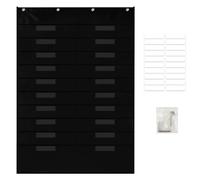 Organiseur de fichiers mural - Polyester, 71,1 x 119,4 cm, porte-documents mural, grande capacité 20 poches | Dossier multi-tailles, tableau de poches pour fichiers A4, magazines et bureau, école
