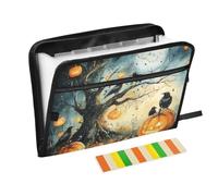 Organiseur de fichiers Nightmare Halloween avec 13 poches format A4 avec fermeture éclair pour accordéon