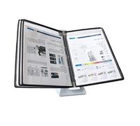 Organiseur de fichiers pour bureau, organisateur de référence de bureau, fichier mural de dimension A4, support de référence mural à 5 panneaux, peut contenir 10 feuilles de papier A4, guide